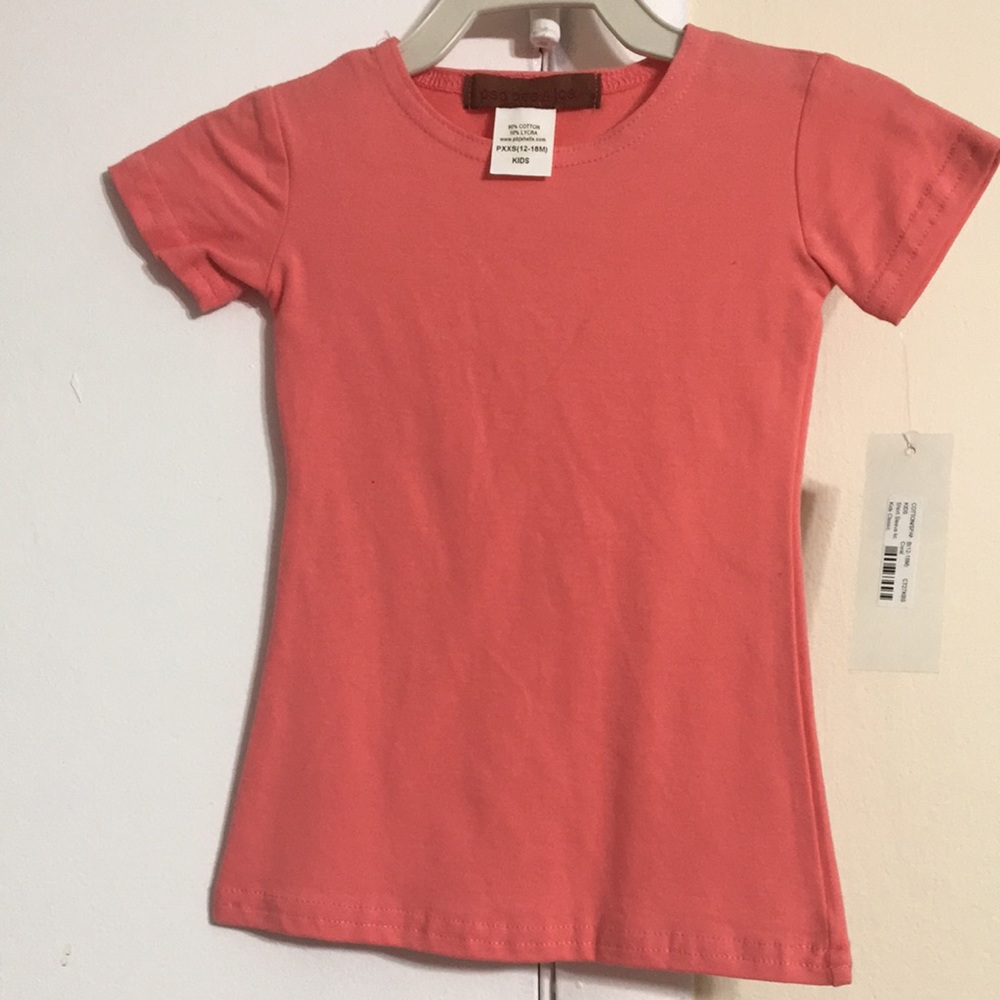 Coral short sleeve T-shirt